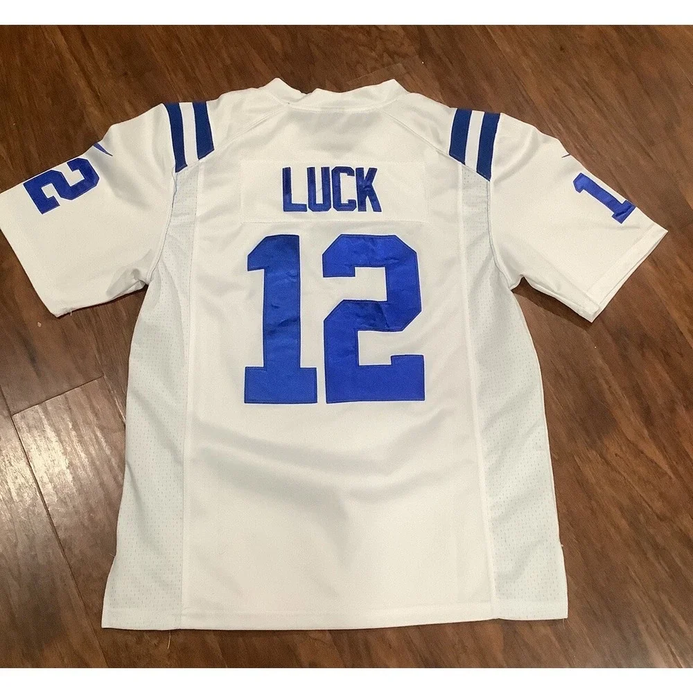 Indianapolis Colts Jersey M Andrew Luck Mens White Nike Stitched